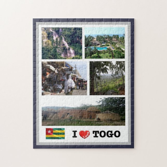 Quebra-cabeça Togo - I Love - (Vertical)