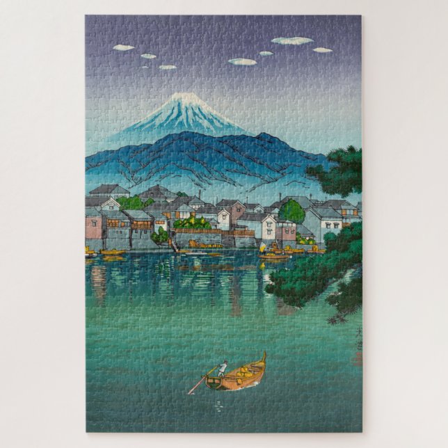 Quebra-cabeça Tokaido Numazu Harbour por Tsuchiya Koitsu (Vertical)