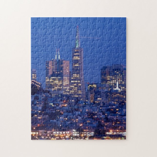 Quebra-cabeça Tomado do telhado da prisão em Alcatraz (Vertical)