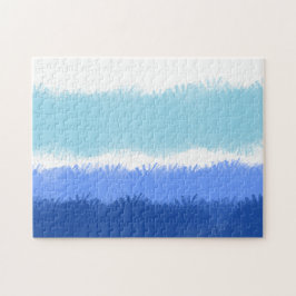Quebra-cabeça Tons azuis Abstrato modernos