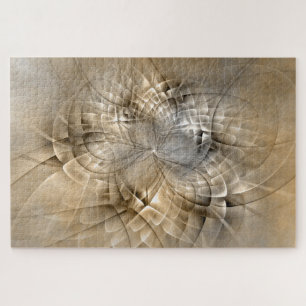 Quebra-cabeça Tons da Terra Textura de Arte Fractal Moderna Abst