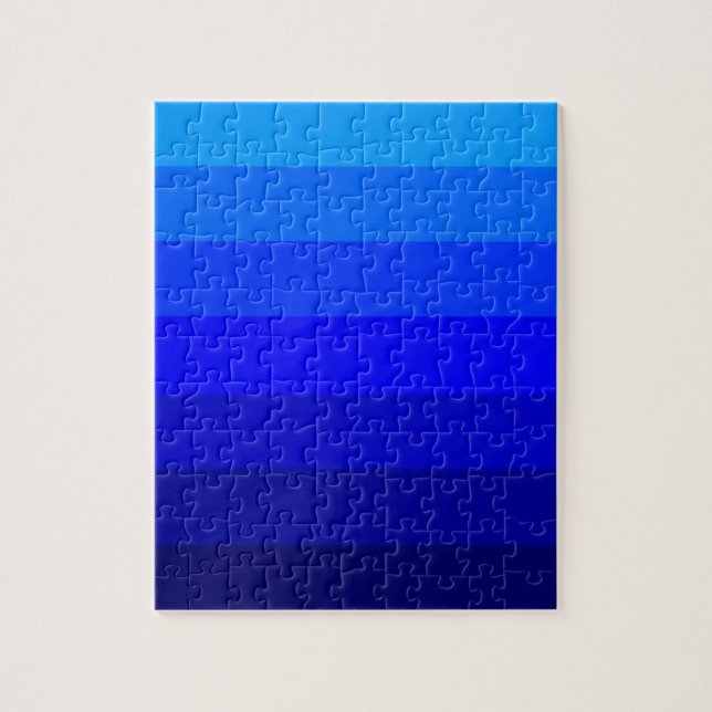 Quebra-cabeça Tons de Azul (Vertical)