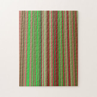 Quebra-cabeça Tons de Vermelho e Verde