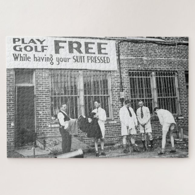 Quebra-cabeça Toque Sem Golfe (Enquanto Tem Seu Fato Preso) (Horizontal)