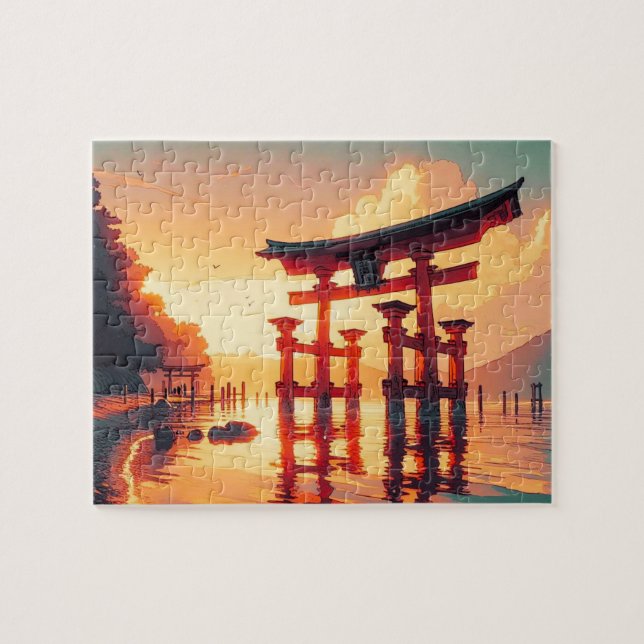 Quebra-cabeça Torii da Luz Nascente (Horizontal)