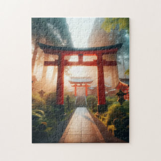 Quebra-cabeça Torii Gate in the Mist – Spiritual Japan Puzzle