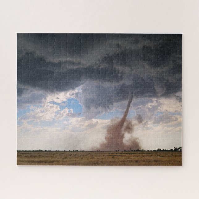 Quebra-cabeça Tornado Empoeirado e Nuvens Siniestras no Novo Méx (Horizontal)