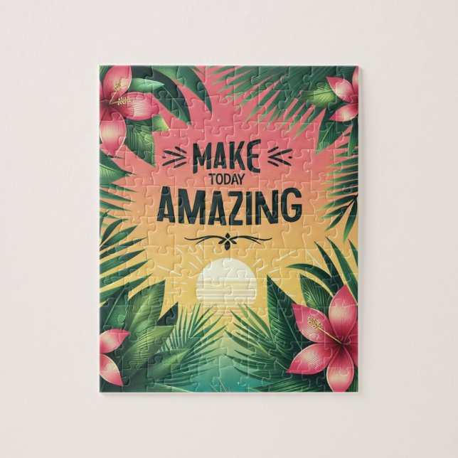 Quebra-cabeça Torne o dia incrível (Vertical)