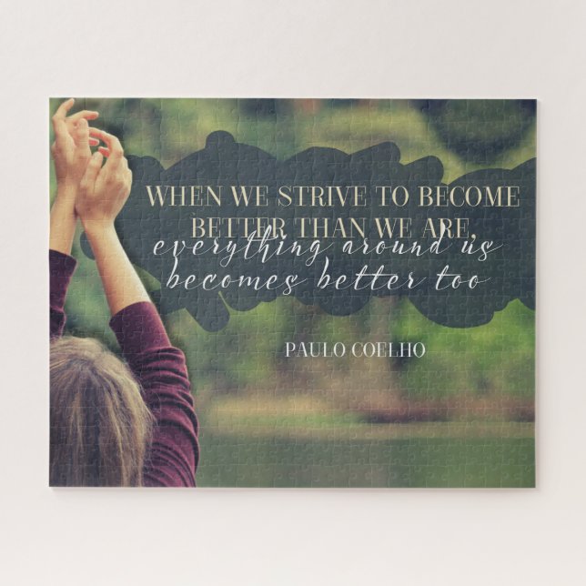 Quebra-cabeça Torne-se melhor do que nós somos (Horizontal)