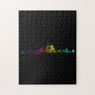 Quebra-cabeça Toronto Skyline Gradient