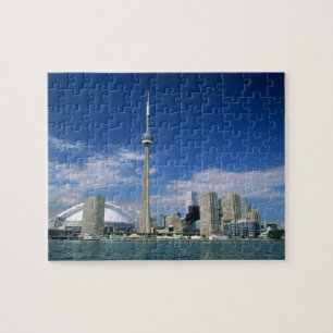 Quebra-cabeça Torre CN e Skydome em Toronto, Ontário,