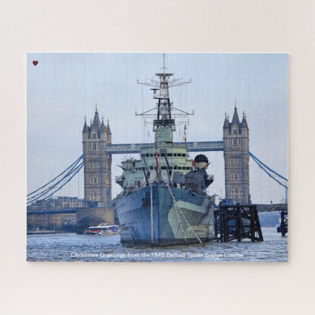 Quebra-cabeça Torre da HMS Belfast Ponte de Londres Quebra-Cabeç (Horizontal)