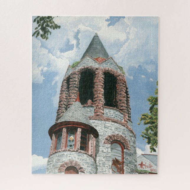 Quebra-cabeça Torre da Igreja de Pedra (Vertical)