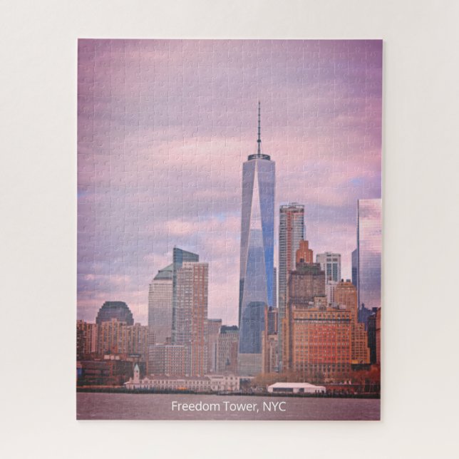 Quebra-cabeça Torre da Liberdade Manhattan Paisagem da Cidade de (Vertical)