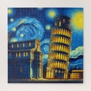 Quebra-cabeça Torre De Aluguer Noturno De Pisa Itália