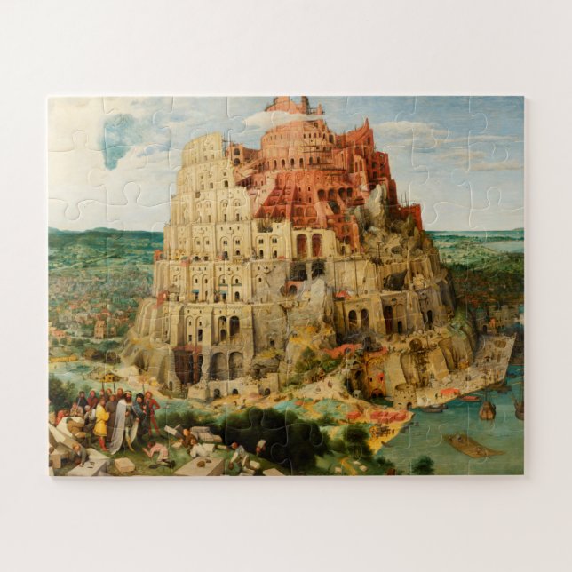 Quebra-cabeça Torre de Babel de Peter Bruegel, o Velho (Horizontal)