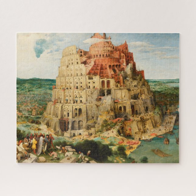 Quebra-cabeça Torre de Babel de Peter Bruegel, o Velho (Horizontal)