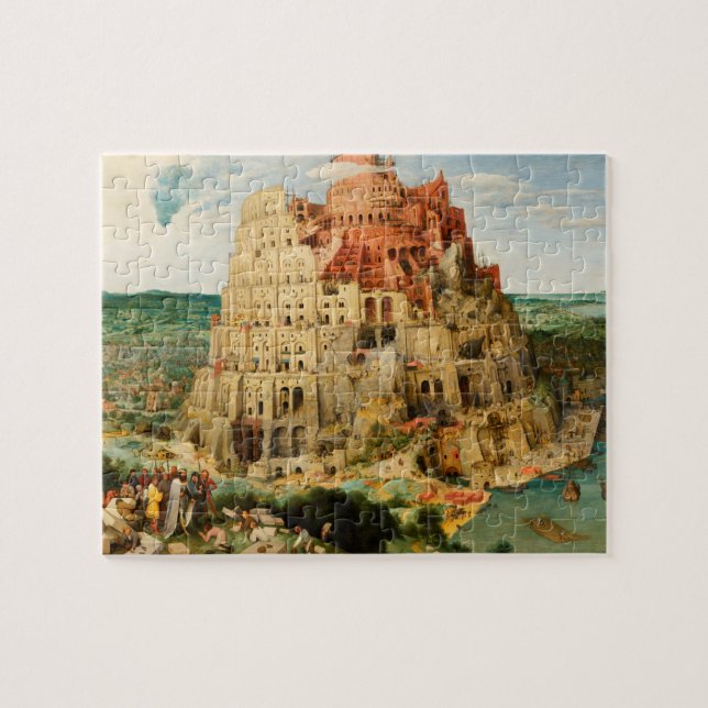 Quebra-cabeça Torre de Babel de Peter Bruegel, o Velho (Horizontal)