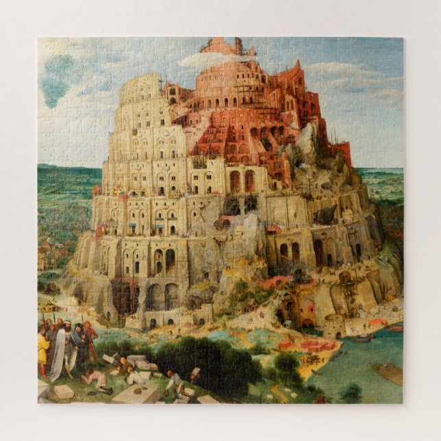 Quebra-cabeça Torre de Babel de Peter Bruegel, o Velho (Vertical)