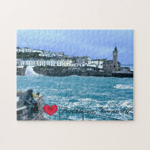 Quebra-cabeça Torre de Clocamento Porthleven + Esperando escultu