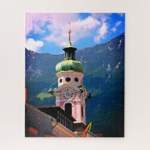 Quebra-cabeça Torre de relógio na Áustria