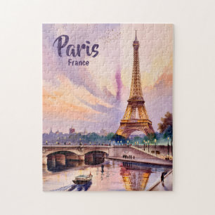 Quebra-cabeça Torre Eiffel do Pôr do Sol em Paris, França Person