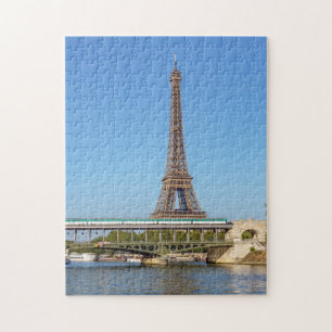 Quebra-cabeça Torre Eiffel e ponte Bir-hakeim - Paris, França