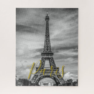 Quebra-cabeça Torre Eiffel Preto e Branco Paris França