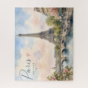 Quebra-cabeça Torre Eiffel rio seine Paris França