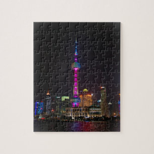 Quebra-cabeça Torre oriental da pérola - Shanghai - 8x10 - 110