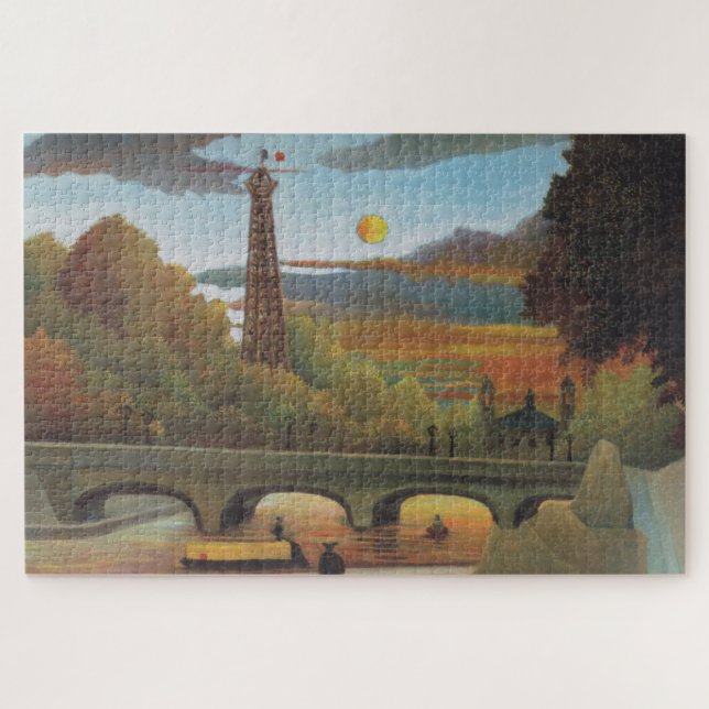 Quebra-cabeça Torre Sena e Eiffel no Sol (Paris, França) (Horizontal)