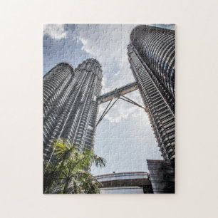 Quebra-cabeça Torres Petronas Kuala Lumpur Malásia.