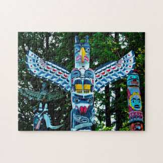 Quebra-cabeça Tótem Pole Vancouver.