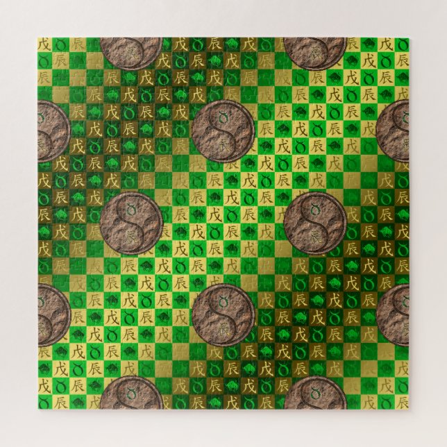 Quebra-cabeça Touro & Dragão da Terra (Vertical)