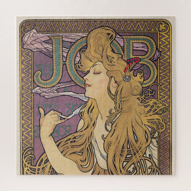 Quebra-cabeça Trabalho (1896) de Alphonse Mucha (Vertical)