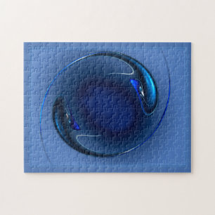 Quebra-cabeça Trabalho de arte de Abstrato de Peixe Azul Espirit