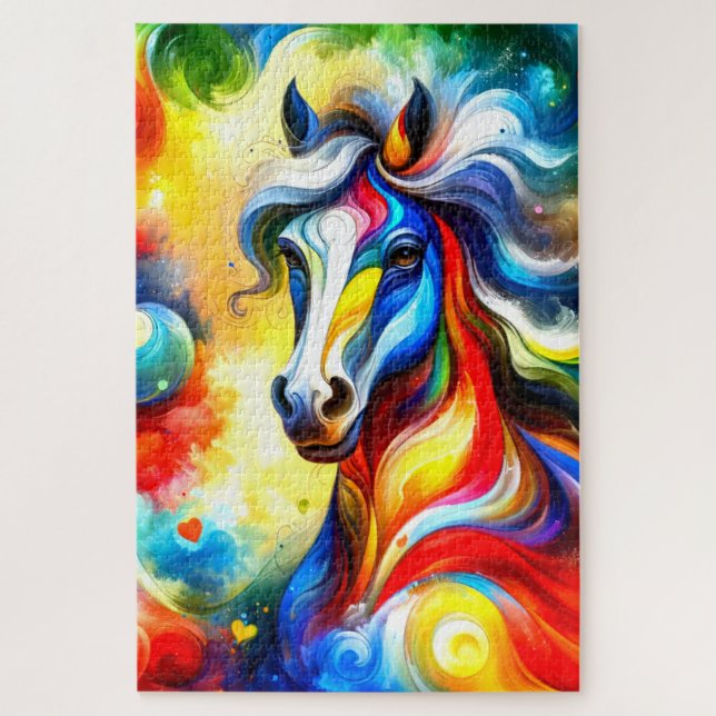 Quebra-cabeça Trabalho de arte de cavalos (Vertical)