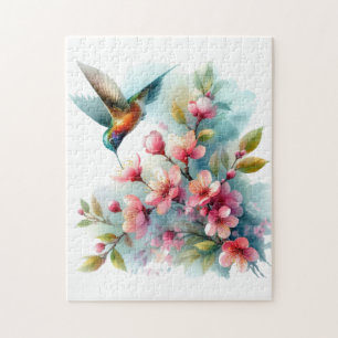 Quebra-cabeça Trabalho de arte de pássaro-primavera