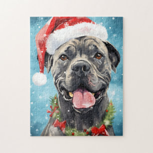 Quebra-cabeça Trabalho de arte de pintura de pincel de Natal Can