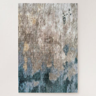Quebra-cabeça Trabalho de arte Decorativo Cinza da Abstrato Azul