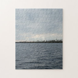 Quebra-cabeça Traços pesados - Pôr do sol no riacho largo