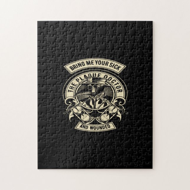 Quebra-cabeça traga-me o seu médico da praga e ferido (Vertical)