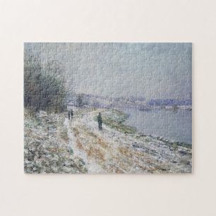 Quebra-cabeça Trajetória em Tow no Argenteuil Winter Monet Fine