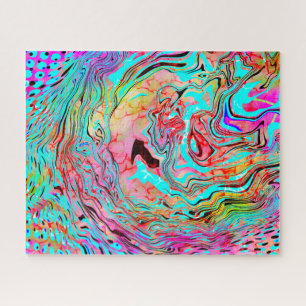 Quebra-cabeça Tranquilidade Abstrato Fluid Art