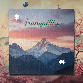 Quebra-cabeça Tranquilidade | Montanhas e Nuvens