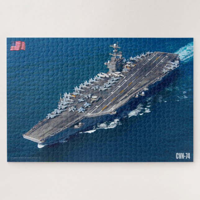 Quebra-cabeça TRANSPORTADORA AERONÁUTICA DOS EUA - CVN 74 (20x30 (Horizontal)