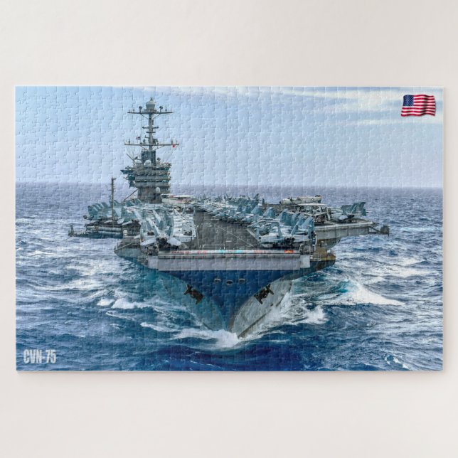 Quebra-cabeça TRANSPORTADORA AERONÁUTICA DOS EUA - CVN 75 (20x30 (Horizontal)
