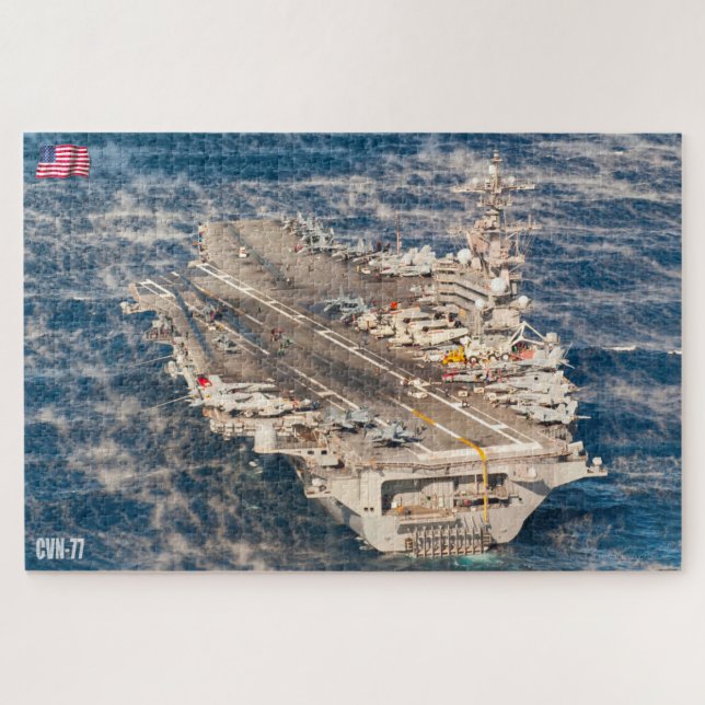 Quebra-cabeça TRANSPORTADORA AERONÁUTICA DOS EUA - CVN 77 (20x30 (Horizontal)