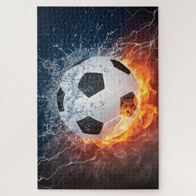Quebra-cabeça Travesseiro de Arremesso de Bola de Futebol/Futebo (Vertical)
