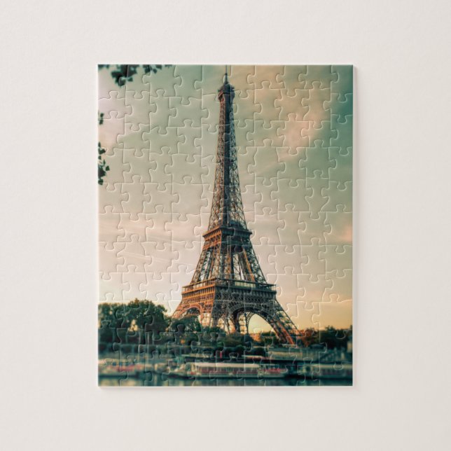 Quebra-cabeça Travesseiro decorativo da torre Eiffel (Vertical)